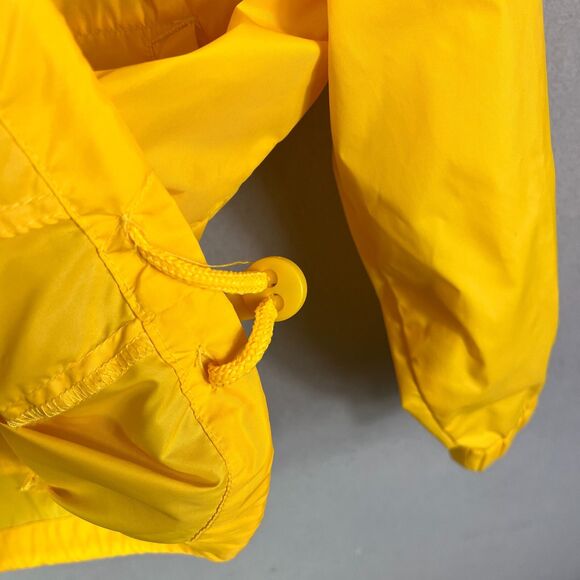 VTG  EBTEK Sac Jacket Mens XS Yellow Hooded Vented Full Zip Windbreaker Hiking - Picture 10 of 14